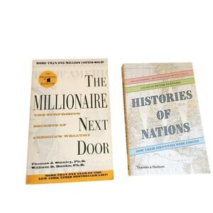 Lot Of 2 Paperback Educational Wealth & History Non-Fiction Books Bundle Set